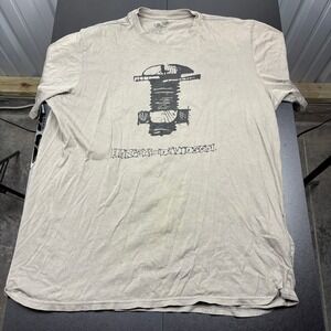 Harley Davidson T Shirt Bolt Graphic Beige‎ Mens Large Short Sleeve